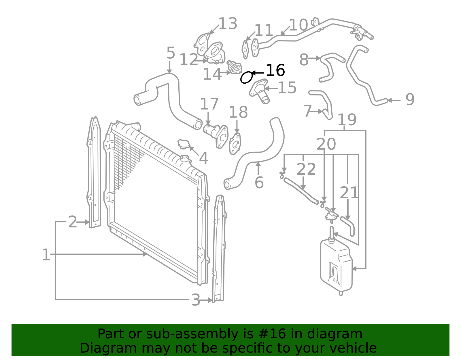 Genuine Official Toyota Gasket, Water Inlet Housing, No. 1 part