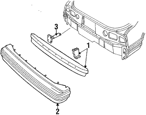 Rear Bumper for 1986 Ford Mustang #0