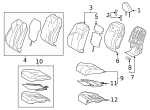 7151206A50 - Body: Seat Cushion Pad for Lexus Image