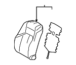 7107406X2120 - Body: Seat Back Cover for Lexus: ES250, ES350 Image