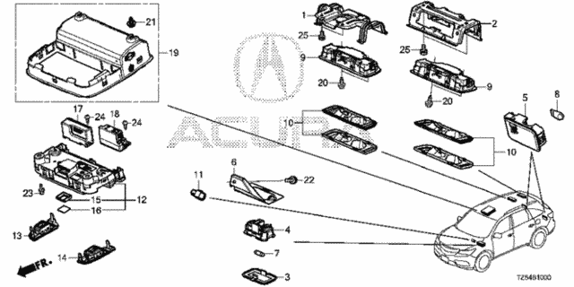 Interior Light for 2019 Acura MDX #0