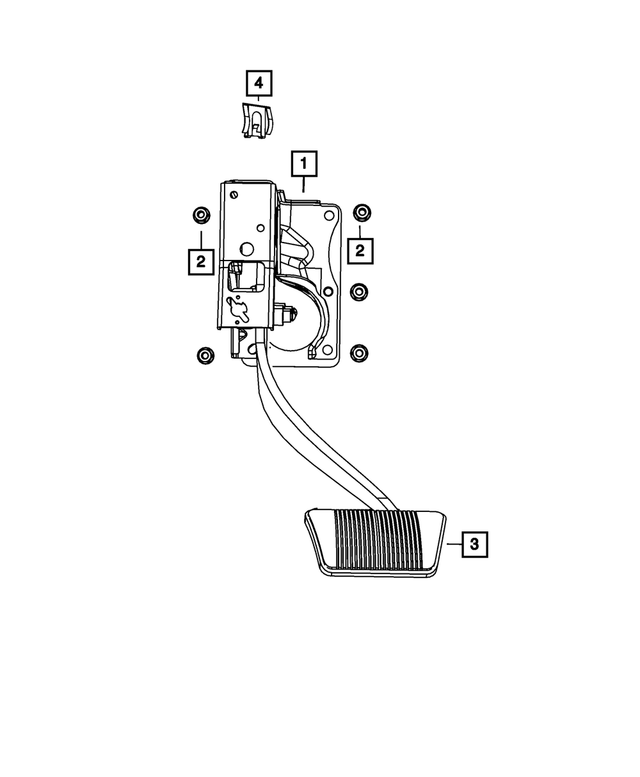 4581588AC - Brakes: Brake Pedal, Left Hand Drive for Mopar Image