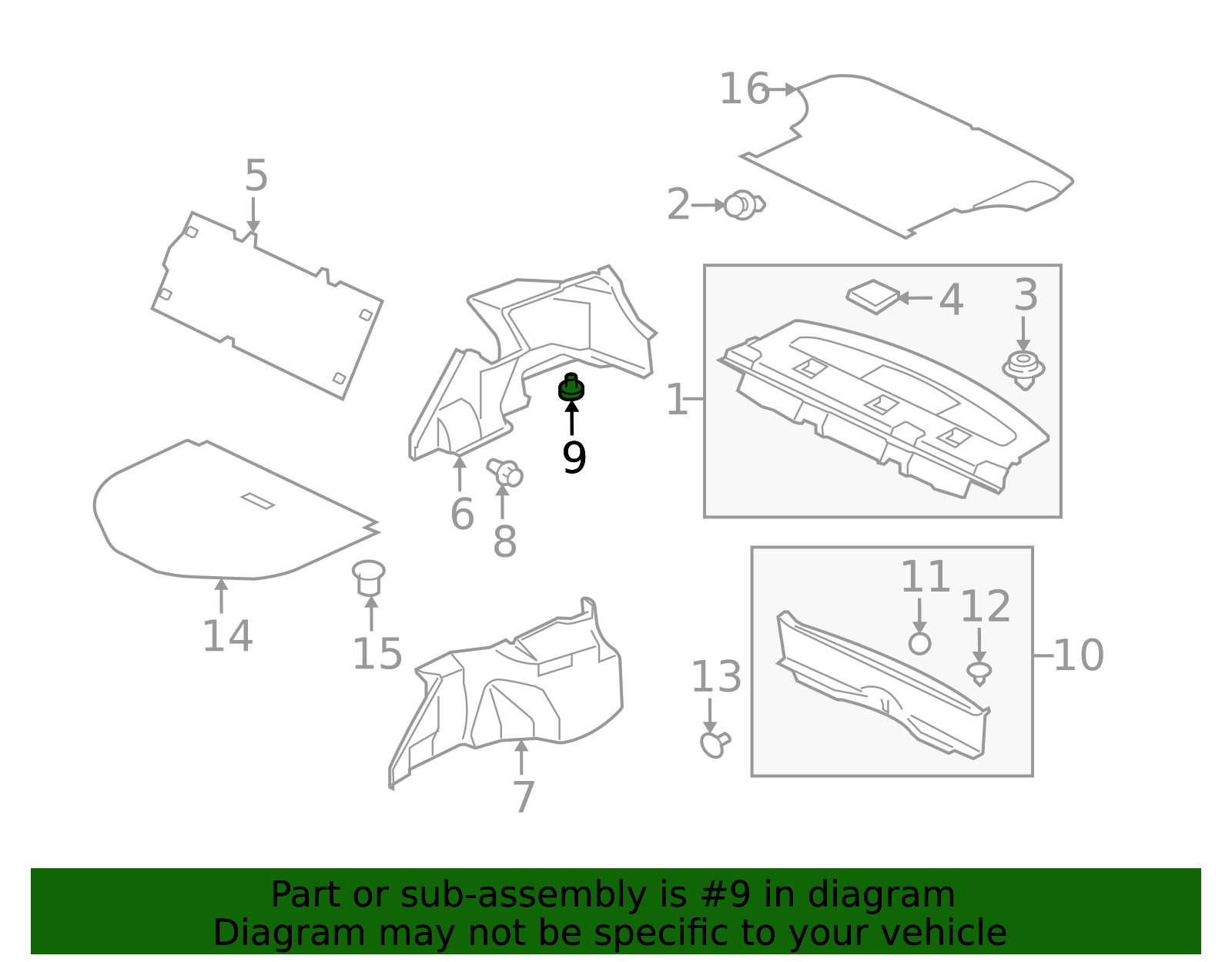 Trunk Side Trim Fastener MR201972 | OEM Parts Online
