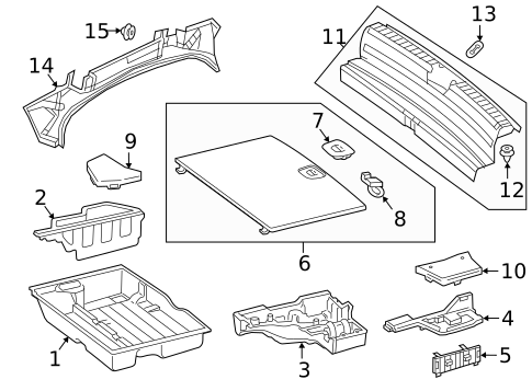 Interior Trim - Rear Body for 2019 Mercedes-Benz GLC 43 AMG&reg; #0