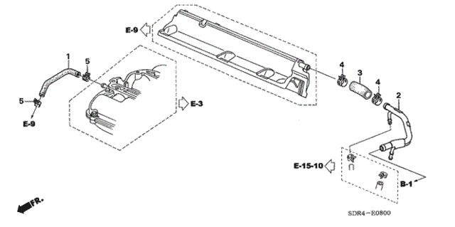 Breather Tube for 2007 Honda Accord #0
