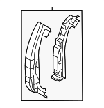 8C3Z25280A58A - Body: Corner Panel for Ford: F-250 Super Duty, F-350 Super Duty, F-450 Super Duty, F-550 Super Duty Image