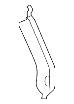 5535253080 - Body: Reinforced Beam Brace for Lexus: IS200t, IS250, IS300, IS350, IS500, RC F, RC200t, RC300, RC350 Image