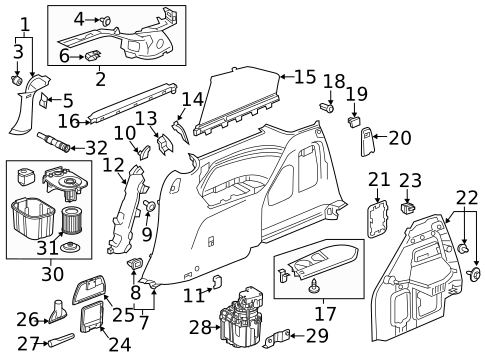 Interior Trim - Side Panel for 2021 Honda Odyssey #0