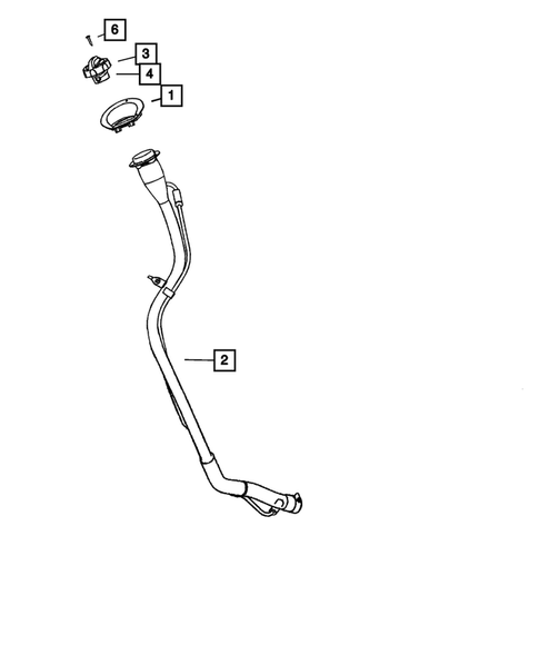 Fuel Tank Filler Tube for 2009 Chrysler PT Cruiser #0