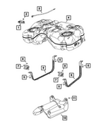68591398AA - Fuel and Accelerator Pedal: Fuel Tank Strap for Mopar Image