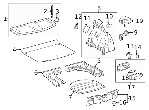 Interior Trim - Rear Body for 2016 Scion iM #0