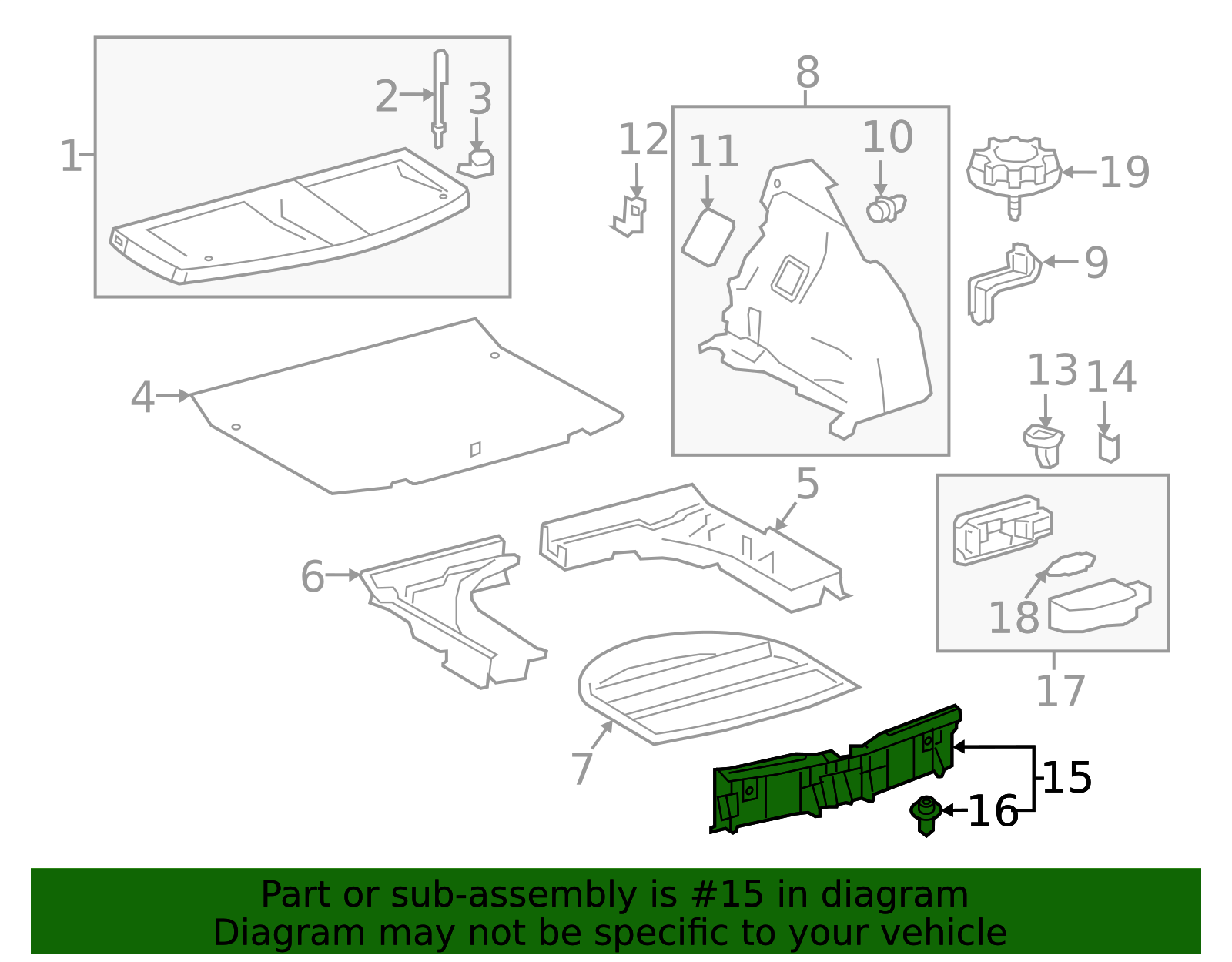 Genuine Official Toyota Rear Body Panel Trim Panel part# 64716