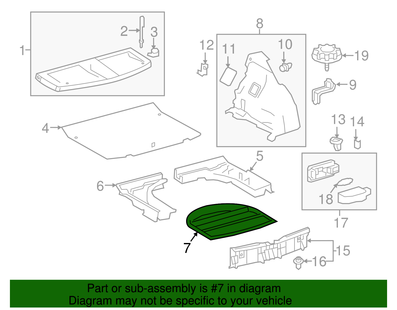 64993-02060-C1 - 2016-2018 Toyota - Spare Tire Panel | Toyota Parts ...