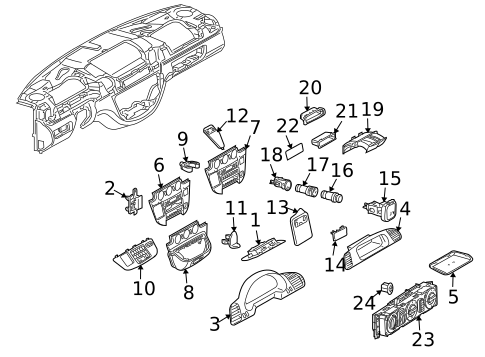 Instrument Panel Components for 2003 Dodge Sprinter 3500 #0
