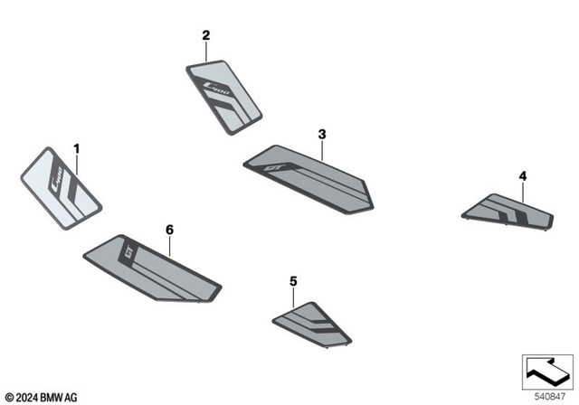 46638558577 - Frame and Mounting Parts: Running Board Cover, Front Left -  for BMW-Motorrad Image image
