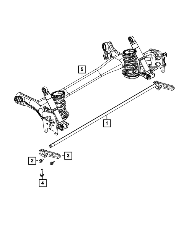 68149665AB - Rear Suspension: Rear Suspension Stabilizer Bar for Mopar Image