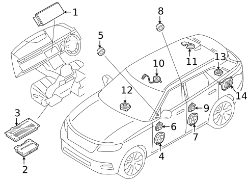 Sound System for 2022 Land Rover Range Rover Velar #0