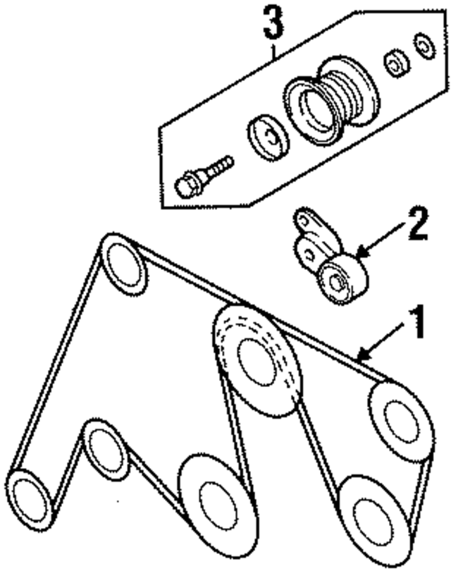 2906629000 - : Serpentine Belt for Acura Image