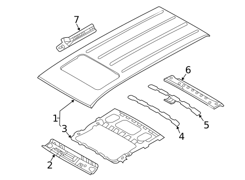 Roof & Components for 2014 Kia Sedona #0