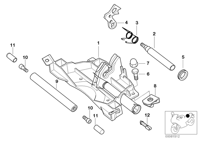 52532307799 - : Lock Support for BMW-Motorrad Image