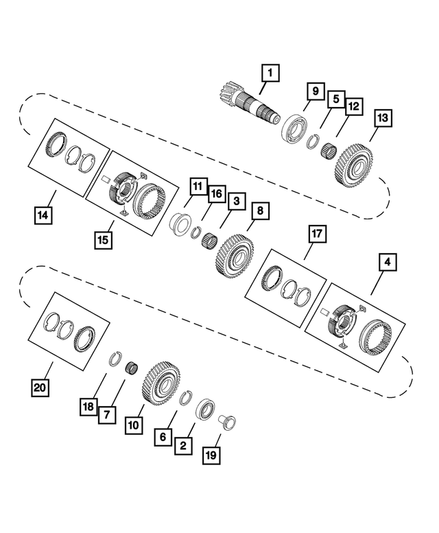 68132780AA - : Transmission Roller Bearing for Mopar Image
