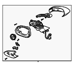LJ7Z17683EBPTM - Body: Mirror Assembly for Lincoln: Corsair Image