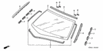 91573S2X305 - Body/Air Conditioning: CLIP,A FR SIDE GARN for Acura Image