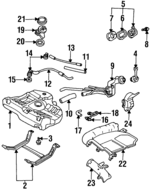FOCZ9B593B - Fuel System: Fuel Tank Vent Valve for Ford: Escort | Mercury: Tracer Image