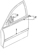 GA2K50692D00 - : Body Side Molding for Mazda: 626 Image