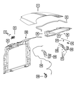 68070042AB - Body Sheet Metal Except Doors: Cowl Screen To Hood Inner Panel Seal for Fiat: 500 Image