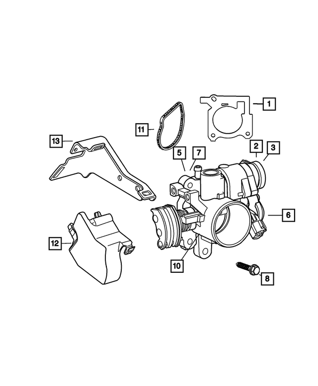 4861589AA - : Throttle Body To Intake Gasket for Mopar Image