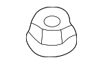 6031096 - Electrical: Hold Down Nut for Dodge: B1500, B2500, B3500, Ram 1500 Van, Ram 2500 Van, Ram 3500 Van Image
