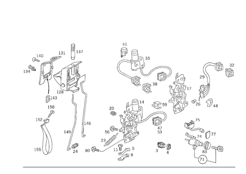 Locking System for 1984 Mercedes-Benz 300TD #0