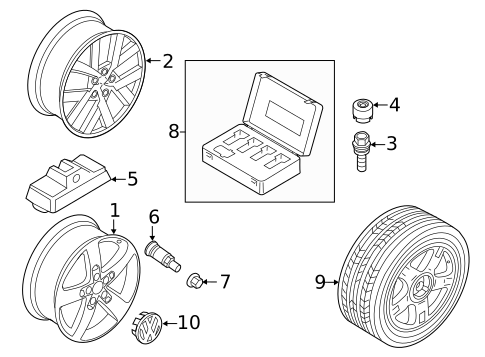 Wheels for 2015 Volkswagen Touareg #2