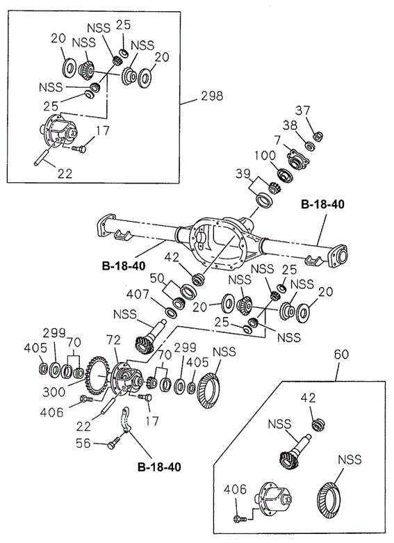Rear Final Drive (1) for 1995 Honda Passport #0