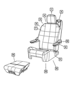 1LB671T1AA - : Seat Back Panel for Chrysler: Town &amp; Country | Dodge: Grand Caravan Image