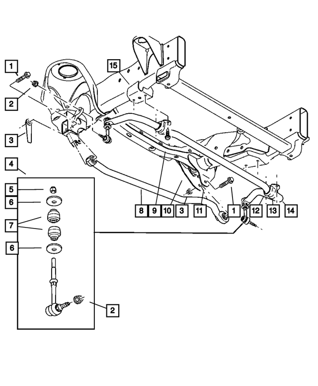 6508762AA - Front Suspension &amp; Drive: Hex Flange Lock Nut, Mounting for Mopar Image