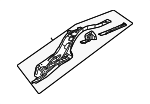 BB5Z7810124A - Body: Closing Plate for Ford: Explorer, Police Interceptor Utility Image image