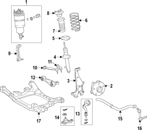 Suspension Components for 2018 Lexus LS500 #2