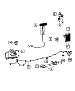 68048762AC - Electrical: License Plate Bracket, Export for Jeep: Wrangler Image