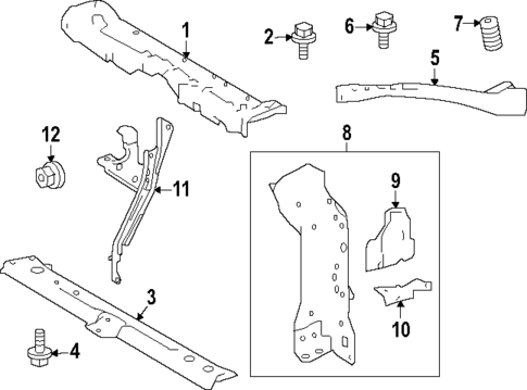 Radiator Support for 2025 Toyota GR Corolla #0