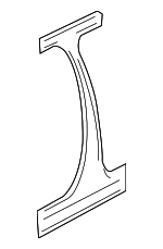 K2YA71281 - Body: Outer Center Pillar for Kia: Sephia, Spectra Image