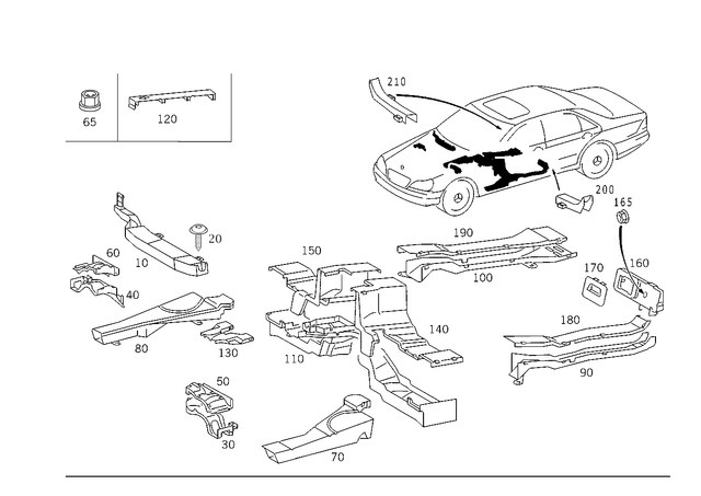 2208213189 - Electrical System: Duct for Mercedes-Benz Image image