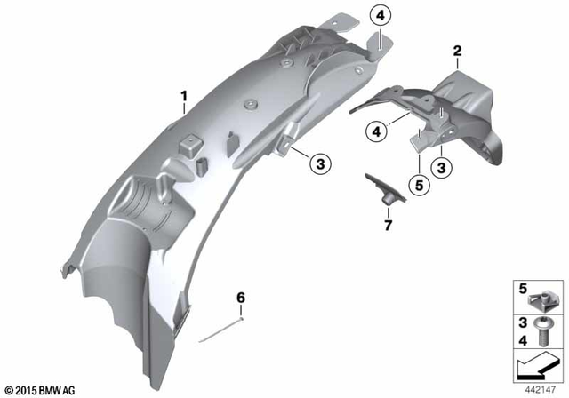 46627680560 - : Rear Wheel Cover for BMW-Motorrad Image