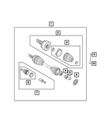 68356467AA - Four Wheel Drive; Differential and Drive Line: Outer Cv Joint, Right &amp; Left for Fiat: 500X | Jeep: Renegade Image