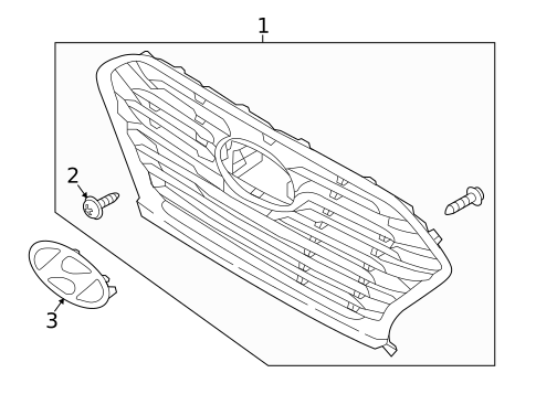 Grille & Components for 2019 Hyundai Sonata #0