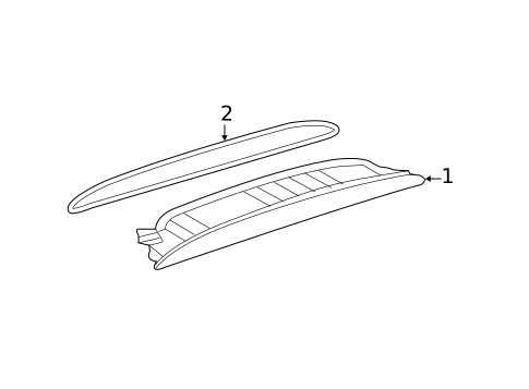 High Mounted Stop Lamp for 2012 Volkswagen Touareg #0