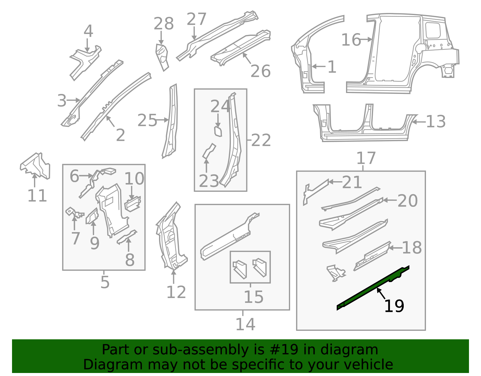 2006-2015 Mazda 5 Step Assembly Stiffener C235-71-272A | QuirkParts