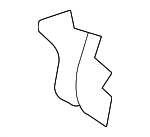 88611ZX50B - Body: Seat Back Cushion for Nissan: Altima Image