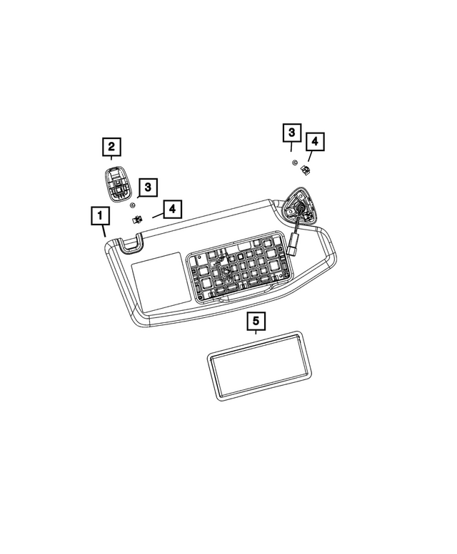 7LW52TX7AA - : Visor Support for Mopar Image
